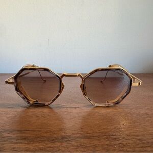 JACQUES MARIE MAGE QUATRO SUNGLASSES GOLD Titanium 22 Vintage Prescription